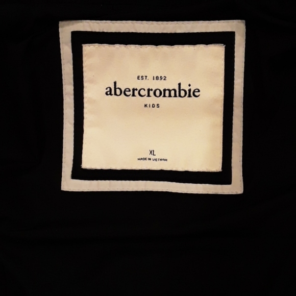 A&F Kids XL Blackish Blue Puffer Jacket - Picture 2 of 4